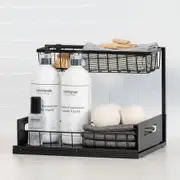 Slide Out Storage Organiser Canningvale - Black