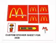 Custom Decal for 3438 Replacement Sticker 3438