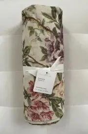 Pottery Barn GARDEN FLORAL Cotton Linen Tablecloth 70”x 126” Spring Easter NWT