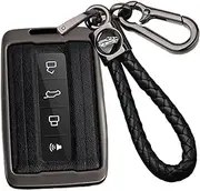 ontto Alloy Car Key fob Cover Fit for Great Wall GWM WEY TANK 300 500 Tank300 Tank500 Remote leather Key case keyring Key Shell holder bag keychain