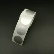 1000 Scratch Off Sticker 25*25mm 1" Round Glossy Silver Color New Arrival