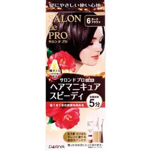 黛莉雅 DARIYA Salon de pro 沙龍級 白髮專用 快速染髮劑 6號 巧克力棕色[單筆訂單限購2組]