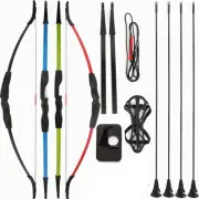 Children Archery Recurve Bow Set Safe Takedown Fingerguards Game Target Gift