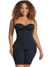 [Leonisa] Zip-and-Sculpt Total Zip Up Full Body Shaper in Black