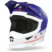 Furious Raw 3.0 Navy Red Matt Offroad Helmet