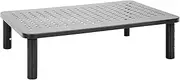 Mount-It! Monitor Stand, Metal Mesh Computer Screen Riser With Height Adjustable Legs, Ergonomic Desktop Riser For Laptop, Monitor and Printer, 44 Lbs Capacity
