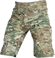 [Vaveren] Cargo Shorts, Sports Shorts Flat Front Shorts, Waterproof, Comfortable, Hiking Pants Men's Cropped Pants for Training Outdoor