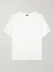 [Joseph] Joseph - Mercerized-cotton T-shirt - Ivory - medium medium Ivory