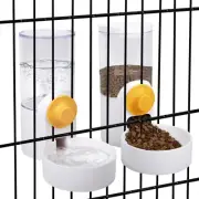 Pet Feeder Waterer Hanging Dog Cat Food Water Dispenser, Automatic Gravity Fe...
