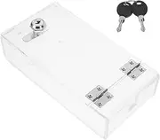 jojofuny Box Transparent Smartphone Lock Box for Students Multi Purpose Lock Case for Smart Phones Compatible with Devices Safe and with Keys Emergency Call Access