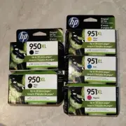 5 Pack HP 950XL Black 951XL Color Cyan Yellow Magenta Ink 950 951 XL 2021-2022