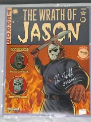 Kane Hodder Signed Friday The 13th Poster Jason Voorhees