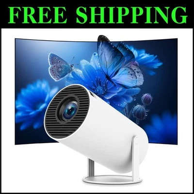4K Portable Projector with WiFi 6 & Bluetooth 5.2 – Your Home Theater Solution