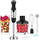 5-In-1 Immersion Hand Blender, Powerful 12-Speed Handheld Stick Blende