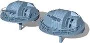 YZ700604 1/700 Model Upgrade Parts IJN Type 89 127mm Twin AA Gun