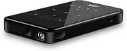 P09-II Portable DLP Mini Pocket Projector 2GB RAM 32GB WIFI5 BT4.2 4K HD Home Cinema LED Video Proyector(1GB RAM 8GB ROM,UK Plug)