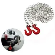 Mini Metal Trailer Hook & Chain Compatible with 1/10 RC4WD D90 Axial SCX10 RC...