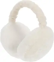 [PACKOVE] Fluffy Ear Muff Plush Foldable Earmuffs Winter Christmas Earmuffs Warm Ear Covers Cold Weather Ear Warmer Cute Faux