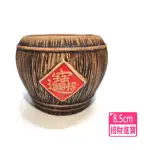 【水族 飾品 裝飾】招財進寶 陶瓷甕/圓形甕/多肉植物盆/短鯛躲藏蝦屋/水草甕(風水擺飾F960)