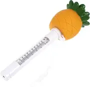 Yardenfun Cartoon Pineapple Floating Pool Thermometer Floating Pool Water Thermometer Boys and Girls-Friendly Fahrenheit and Celsius Display