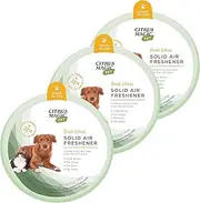 Citrus Magic Pet Odor Absorbing Solid Air Freshener for Home, Air Purifier, Fresh Citrus, Must Have Pet Supplies, 8 Oz (Pack of 3)