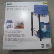 NEW Honey Can Do SHF-02216 adjustable modular shelf and Basket (steel)