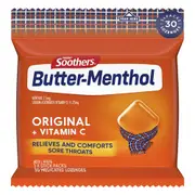 Soothers Butter Menthol Multipack Lozenges 30 Pack