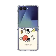 Galaxy Z Flip7 Clear Magnetic Case Onigiri&Umeboshi Matching smartphone case by FURIIRAKUN