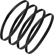 Non-Slip Silicone Headband,MH MOIHSING Lightweight Sports Headbands Elastic Sweat Band, Athletic Skinny Headbands for Women Men- Silicone Grip Hairband Mini Sweat Band for Working Out (4Pcs)