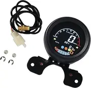 KIADZIE Digital Motorcycle Speedometer Odometer 6 Gear Speedo Meter Universal for Scooter for Yamaha KTM Exc LCD