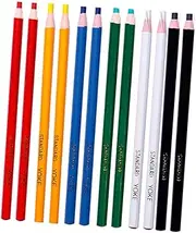 VANZACK 12Pcs Colorful Grease Pencils Portable Wax Marker Pens for Easy Peel Off Drawing Convenient for Various Surfaces Like and More