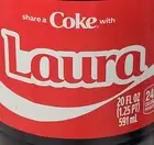 Share a Coke with Laura 2025 Personalized Gift Coca Cola Bottle 20oz