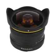 KamLan 8mm F3.0 APS-C Fisheye Lens Manual for Fujifilm X Canon EOS-M Sony E