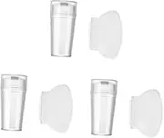 MERRYHAPY 1 Set Nail Stampers with Scrapers Transparent Silicone Nail Art Tools for Charming Designs Easy to Use for Professional Home Manicure