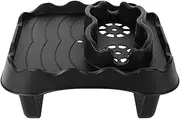 Hot Tub Table Tray, Adjustable Hot Tub Side Table with Nonslip Drink Cup Holder, Drain Holes Clamps to Side of Aboveground Bathtub Spa, Swimming Pool, Hot Tub Accessories