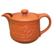 Teapot Kyusu Tokoname - MAMIYA - Orange - 320 ml cc - Stainless Infuser - Rose