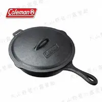 在飛比找樂天市場購物網優惠-【露營趣】Coleman CM-21880 經典鑄鐵平底鍋 