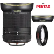 HD3 WIDE FISHEYE LENS + MACRO LENS FOR PENTAX-DA 55-300mm f/4.5-6.3 ED PLM WR