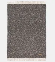[The House of Lyria] The House of Lyria Malghe wool and cotton-blend throw One Size blue