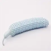 Cucumber toothbrush dog bite resistant molar stick dog toy bite glue small dog puppies teddy pet supplies puppy teething toys cleaning expends energy grinding teeth (Color : Blue)