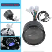 Digital Motorcycle Speedometer Tachometer Racer Odometer Gauge Universal Black