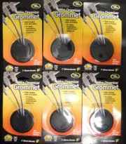 2 (60MM) 2-3/8" Round Black Computer Desk Wire Cable Hole Cover Grommet NIP USA