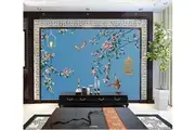 3D Flower Bird 2718 Wall Murals Self-adhesive Vinyl