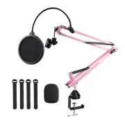 Microphone Stand, Cicano Mic Boom Arm Suspension Scissor with Shock Mount, Mi...