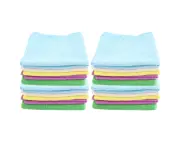 20PK Boxsweden 30x30cm Cleaning Microfibre Cloth Assorted Colour Towel Wash