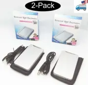 Lot 2: NEW USB 2.0 External 2.5" IDE Hard Drive Portable PC HDD Device Enclosure