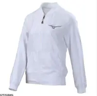 在飛比找Yahoo!奇摩拍賣優惠-棒球世界全新 美津濃 透氣孔布料 女 運動外套 防曬外套 白