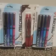 Pilot Precise V5 Premium Roller Pen X-Fine 8/Pkg-Capped, Deco Assorted Ink Color