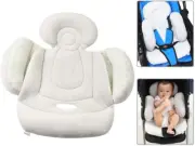 Car Seat Insert for Infant Baby, Reversible Soft Baby Stroller Liner Pram Head a