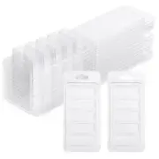 50 Pcs Wax Melt Containers, 5-Cavity Wax Melt Clamshell Molds,Clear Empty6430